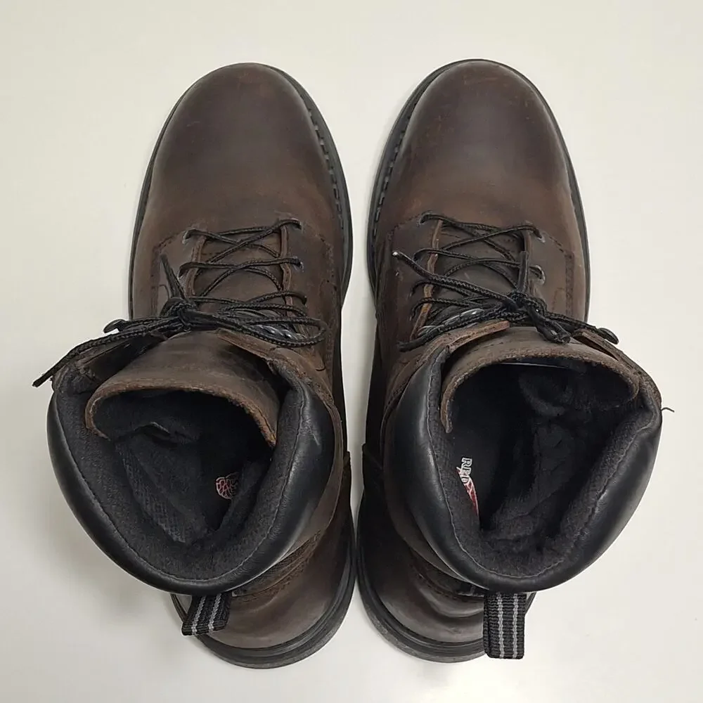 Red Wing 2211 Steel Toe DynaForce Waterproof Work Boots Brown, Sz 12E2 Made USA